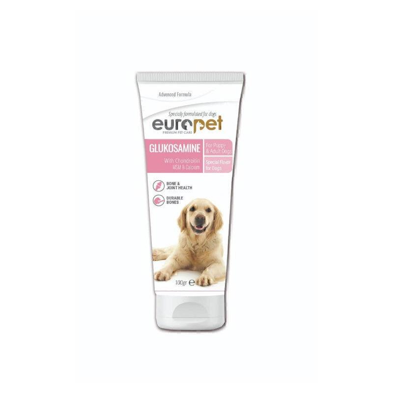 خمیر گلوکزامین سگ یوروپت Europet Dog Glucosamine وزن 100 گرم