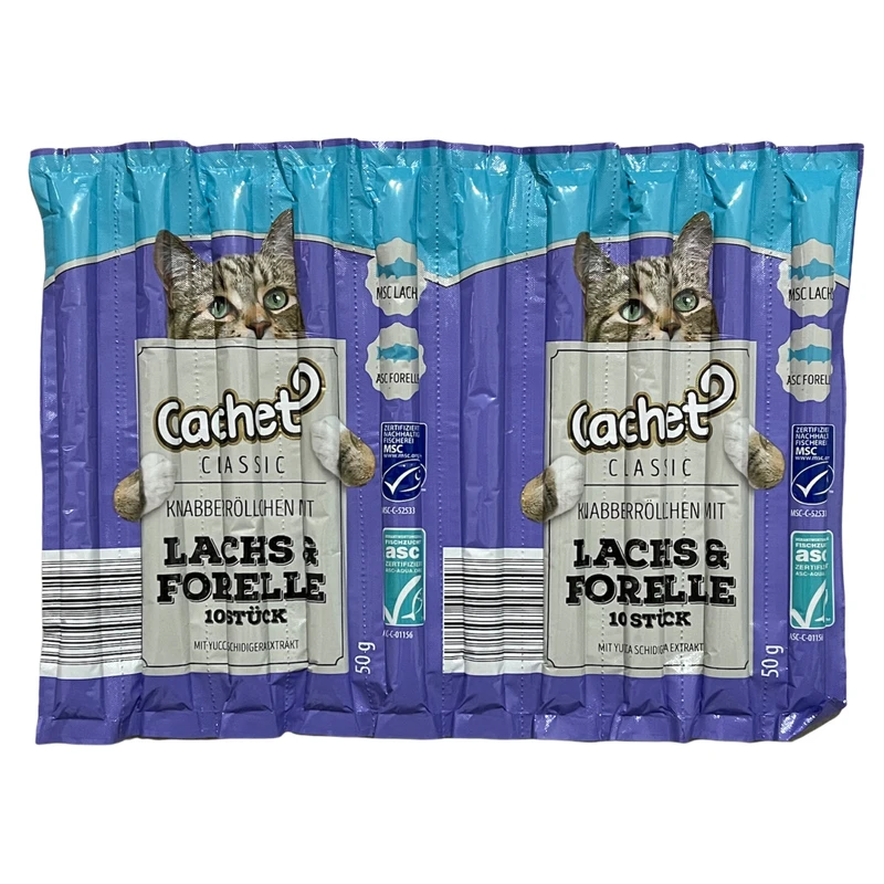 اسنک تشویقی گربه کچت مدل Lachs and forelle