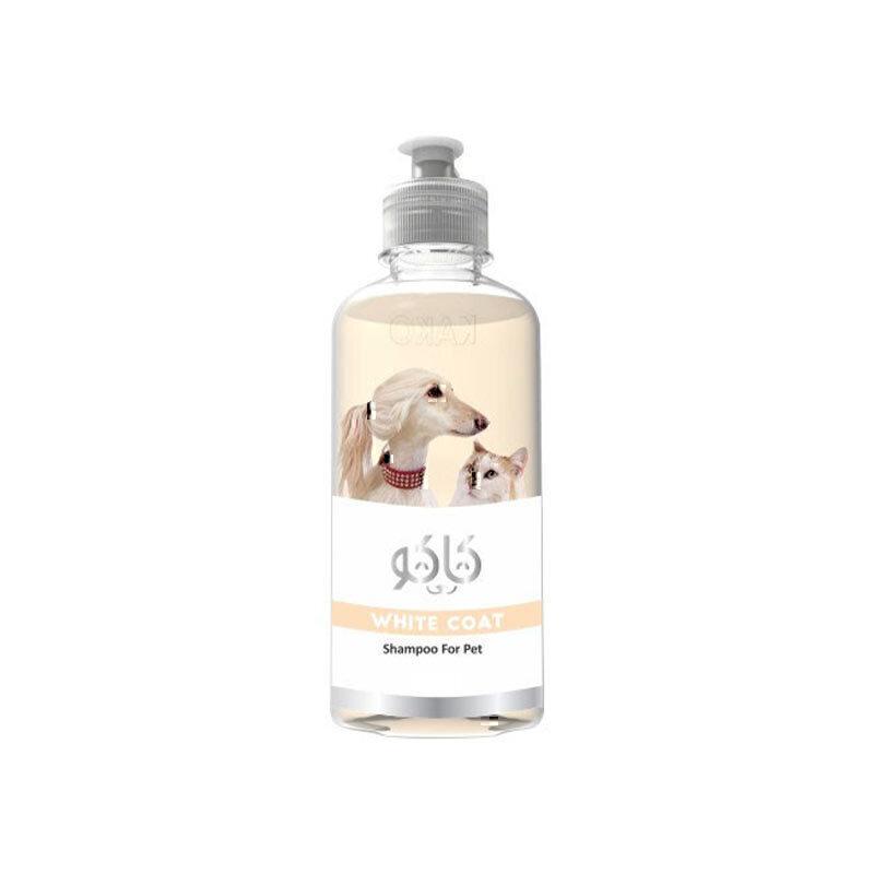 شامپو سگ و گربه کاکو مخصوص موهای سفید و روشن Kako White Coat Shampoo For Pet حجم 800 میلی‌لیتر